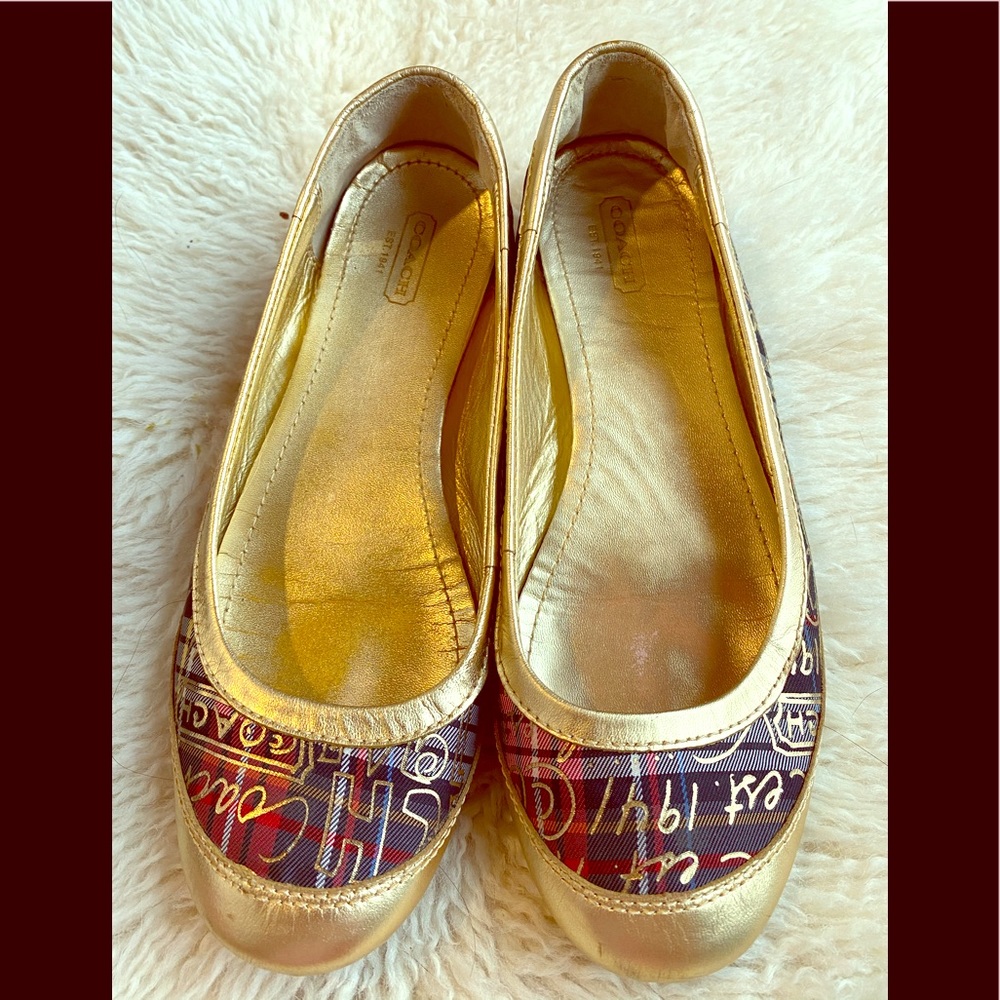 Coach flats that go w/ everything and comfortable